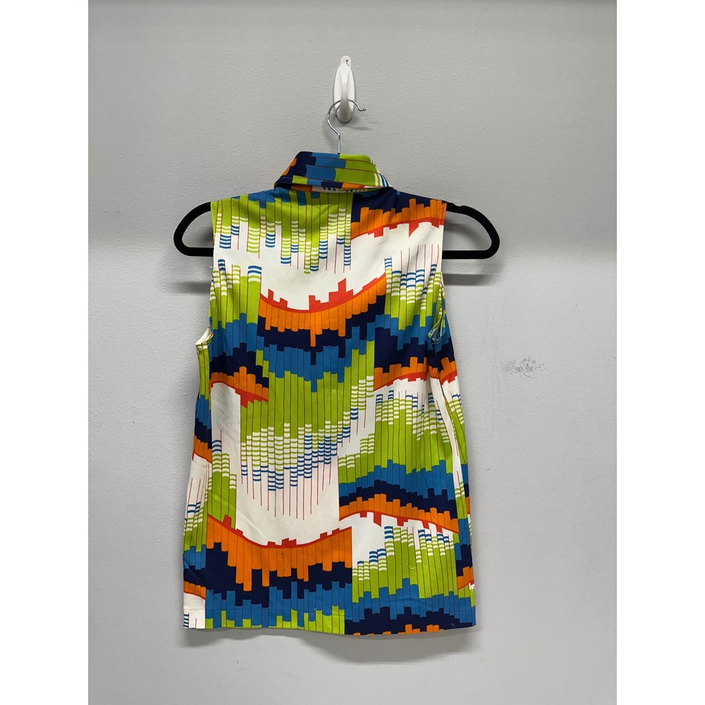 Funky Bright Multi-colored Blouse - Picture 2 of 4
